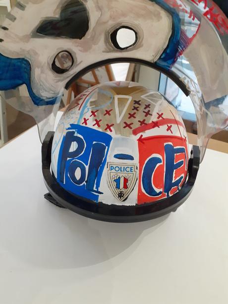 Customs de casque de Police