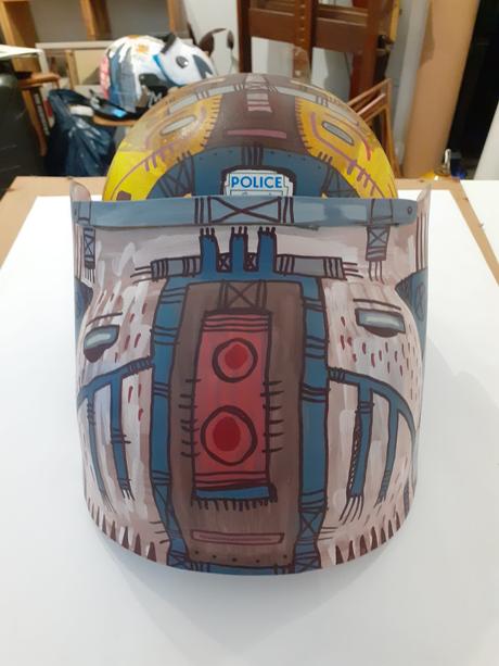 Customs de casque de Police