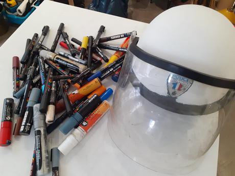 Customs de casque de Police