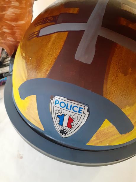 Customs de casque de Police