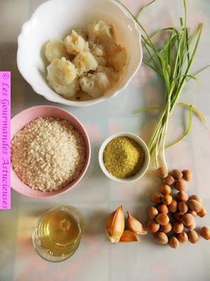 Risotto aux héliantis (ou topinambours) confits (Vegan)