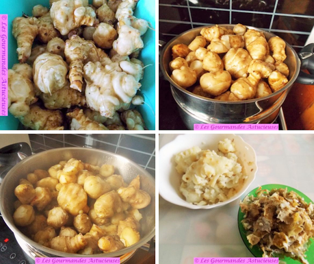 Risotto aux héliantis (ou topinambours) confits (Vegan)