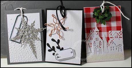 Boule de Noël et étiquettes cadeaux