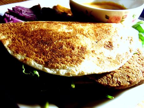 Quesadillas au seitan shawarma et houmos Quesadillas au seitan shawarma et houmos