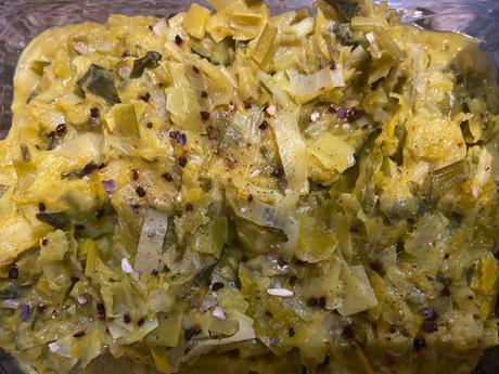 Gratin de crozets aux poireaux et curry Gratin de crozets aux poireaux et curry