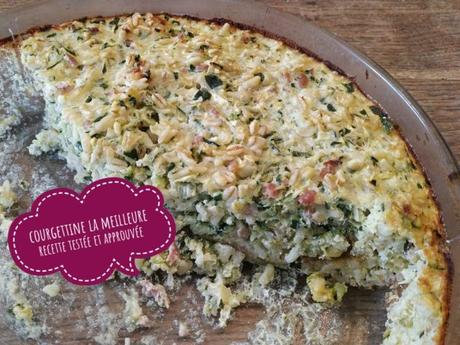 Gratin de courgettes au riz ou courgettine