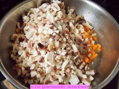 Patidou farci aux champignons et au quinoa (Vegan)