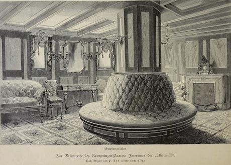 Interieuransichten der kaiserlichen Jacht Miramar in 1884 — Le yacht impérial Miramar  : aménagement intérieur  en 1884