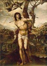 Saint Sébastien et les flèches, peinture de Il Sodoma, vers 1525