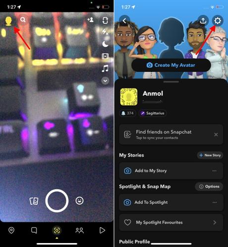 Snapchat ne fonctionne pas ? Voici 8 solutions faciles ! paramètres de snapchat