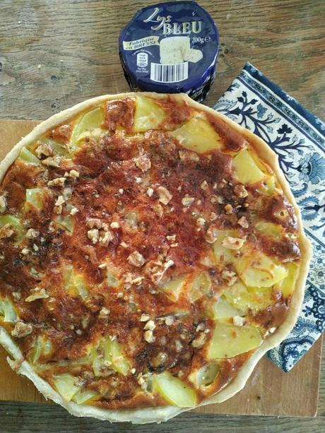 Tarte pommes de terre bleu de bresse