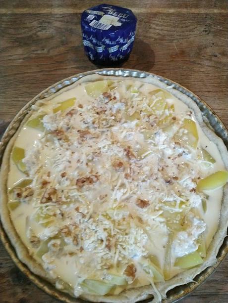Tarte pommes de terre bleu de bresse