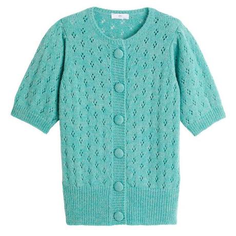 L’AMOUR (PRESQUE) PARFAIT : le cardigan bleu en maille pointelle de Jul dans l’épisode 4