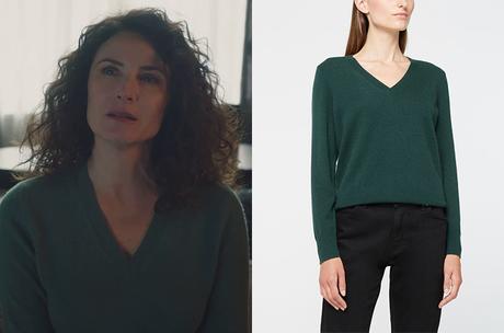 ICI TOUT COMMENCE : le pull vert  de Clotilde dans l’épisode 322