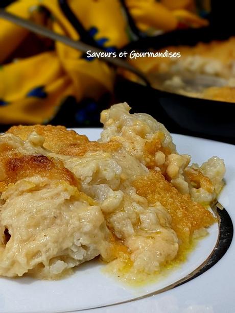 Gratin de chou-fleur au Cheddar. (recette très simple)
