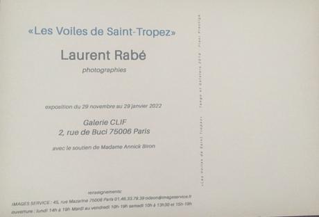 Galerie CLIF « Les voiles de Saint-Tropez » Laurent Rabé -photographies-
