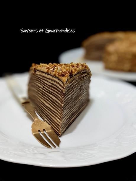 Gâteau millefeuille au chocolat (pour la Chandeleur) Gâteau millefeuille au chocolat (pour la Chandeleur)