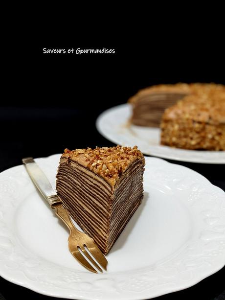 Gâteau millefeuille au chocolat (pour la Chandeleur) Gâteau millefeuille au chocolat (pour la Chandeleur)