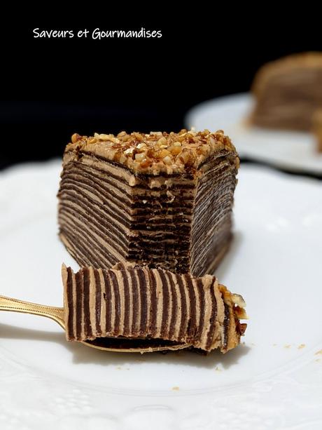 Gâteau millefeuille au chocolat (pour la Chandeleur) Gâteau millefeuille au chocolat (pour la Chandeleur)