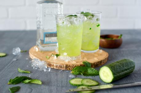 Cocktail de concombre, esprit et tequila