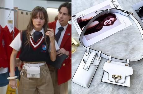 REBELDE : Jana’s white waist purse in S1E02