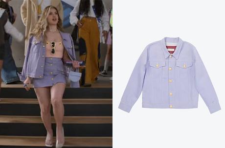 REBELDE :Emilia’s lilac jacket and skirt in S1E01