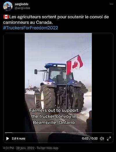 Il faut suivre les camionneurs canadiens Il faut suivre les camionneurs canadiens
