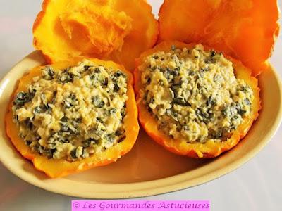 Pâtisson farci avec un reste de boulgour et de houmous (Vegan) Pâtisson farci avec un reste de boulgour et de houmous (Vegan)