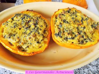 Pâtisson farci avec un reste de boulgour et de houmous (Vegan) Pâtisson farci avec un reste de boulgour et de houmous (Vegan)