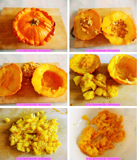 Pâtisson farci avec un reste de boulgour et de houmous (Vegan) Pâtisson farci avec un reste de boulgour et de houmous (Vegan)