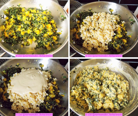 Pâtisson farci avec un reste de boulgour et de houmous (Vegan) Pâtisson farci avec un reste de boulgour et de houmous (Vegan)