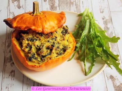 Pâtisson farci avec un reste de boulgour et de houmous (Vegan) Pâtisson farci avec un reste de boulgour et de houmous (Vegan)