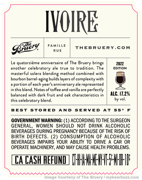 The Bruery ajoute Whole Lotta Colada & 2022 Ivoire 14th Anniversary Ale