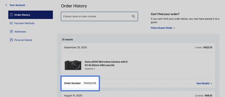 Trouver votre numéro de commande Best Buy Canada