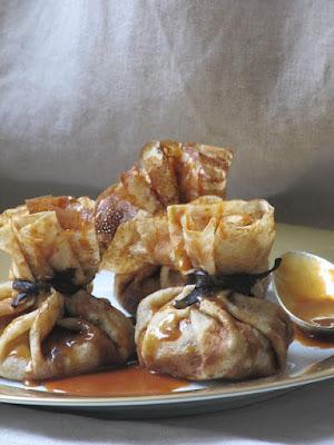 Aumônières à la crème de marron pour la Chandeleur