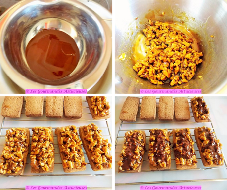 Barres gourmandes aux noix caramélisées (Vegan) Barres gourmandes aux noix caramélisées (Vegan)