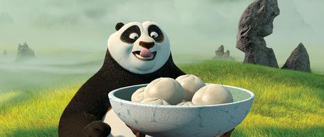 Po (voiced by Jack Black) in DreamWorks Animation's Kung Fu Panda - 2008