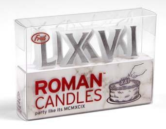 bougies d'anniversaire chiffres romain