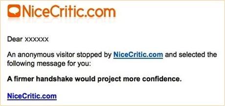 NiceCritic, critiquez anonymement vos collègues NiceCritic, critiquez anonymement vos collègues