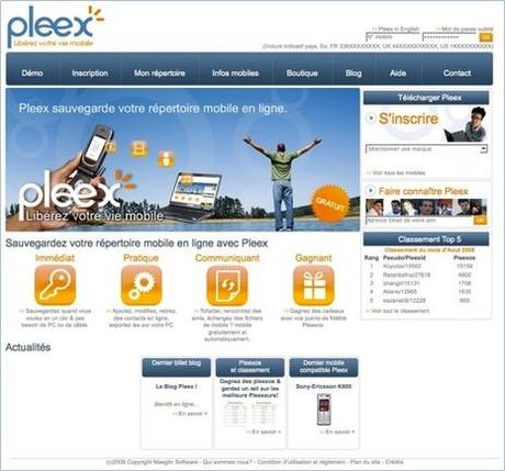 Pleex, sauvegardez le répertoire de votre mobile sur Internet