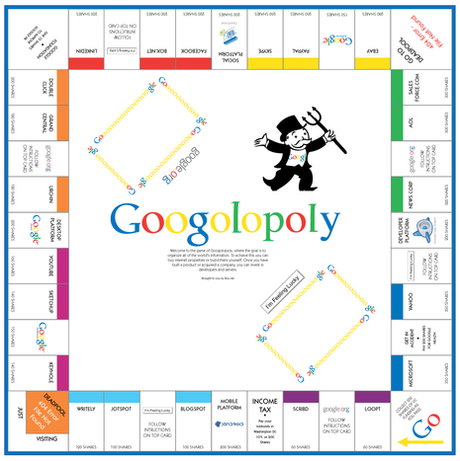 Googlelopoly, le Monopoly selon Google