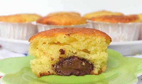 Muffin au yaourt et son coeur nutella au Thermomix