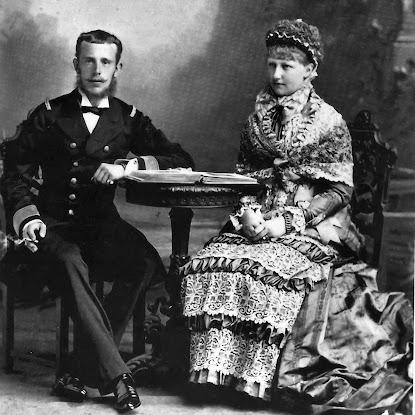 Le prince héritier Rodolphe de Habsbourg et l'archiduchesse Stéphanie