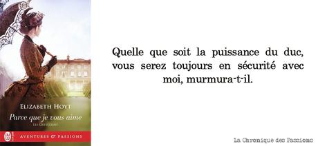 Les Greycourt, Tome 2 : Parce que je vous aime   d'   Elizabeth Hoyt