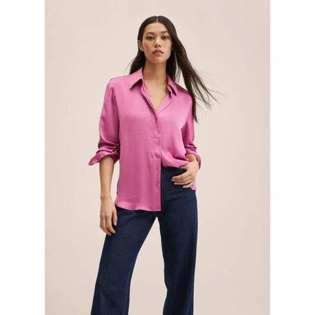 DEMAIN NOUS APPARTIENT : la blouse en satin rose de Raphaëlle DEMAIN NOUS APPARTIENT : la blouse en satin rose de Raphaëlle