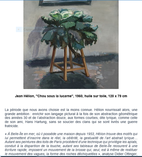 Galerie Alain Margaron « Le temps du regard » Jean Hélion  9 Février au 16 Avril 2022.