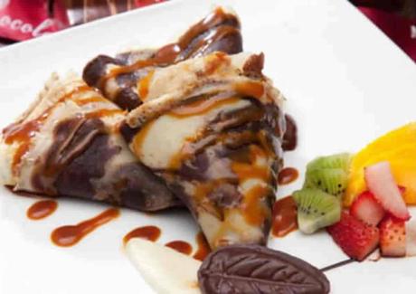 Crêpes marbrées vanille chocolat au Thermomix