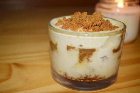 Verrines pommes caramélisées, spéculoos et mascarpone