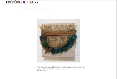 Galerie  Valérie Delaunay « Médium textile ,suite »