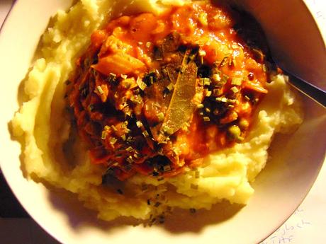 Ragoût de soya,  carottes et lentilles inspiré de la goulash